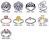 Gul laboratoriedyrket diamant Symbol for Enduring Love 1 karat Cushion Cut Ring