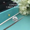 1,06 ct HPHT D VS1 RD EX Cut Grade lab diamanter