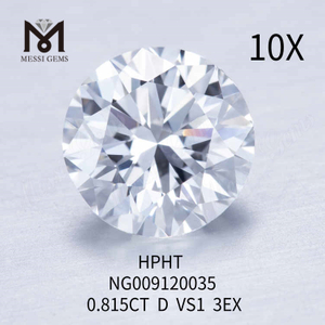 0,815 karat D VS1 runde lab skabt diamanter pris 3EX