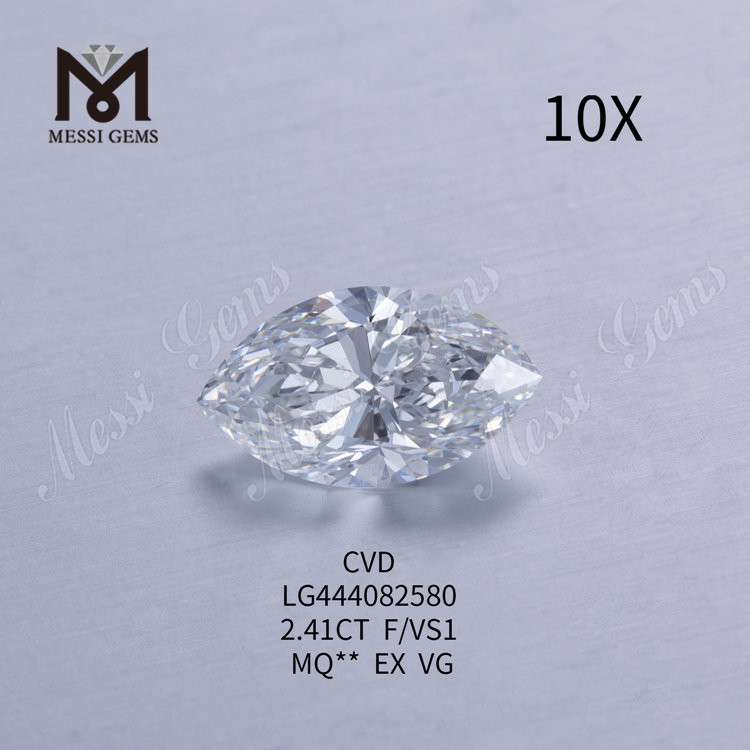 2.41ct BRILLIANT lab skabt marquise diamant F VS1