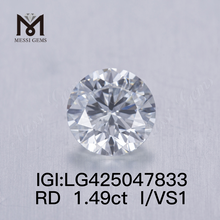 1,49 karat I/VS1 3VG laboratoriedyrket diamant rund