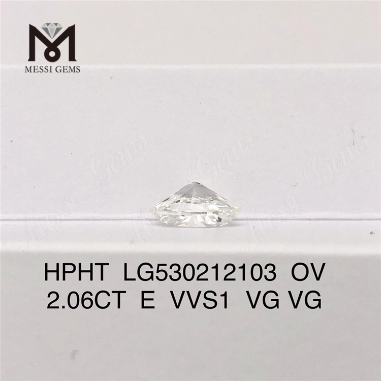 2.06CT E VVS1 VG VG laboratoriedyrket diamant HPHT OV laboratoriediamant 