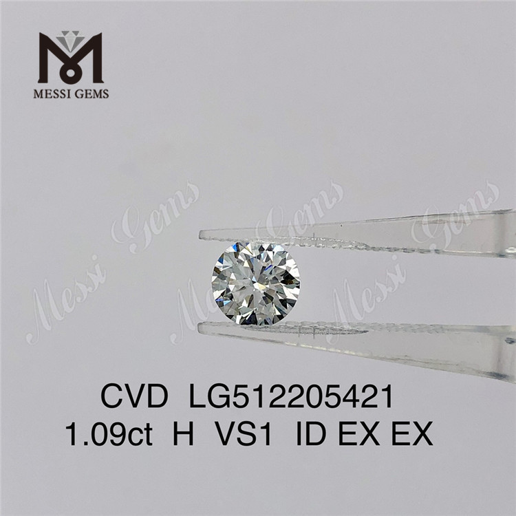 1.09ct H lab diamant vs løs cvd diamant fabrikspris