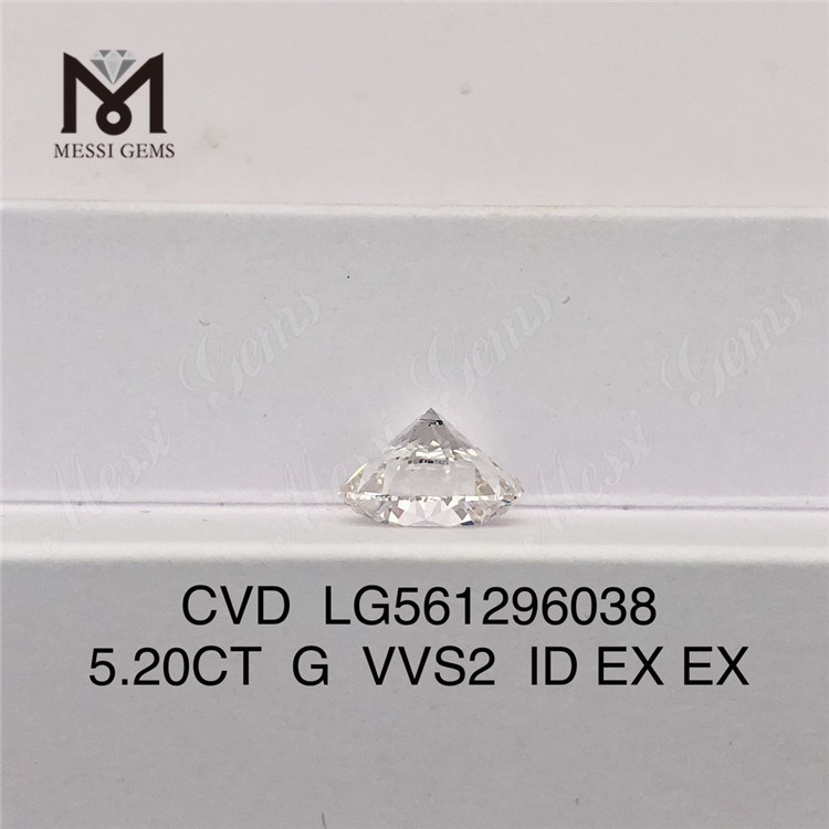 5.20CT G VVS2 ID EX EX laboratoriedyrket diamant CVD LG561296038 