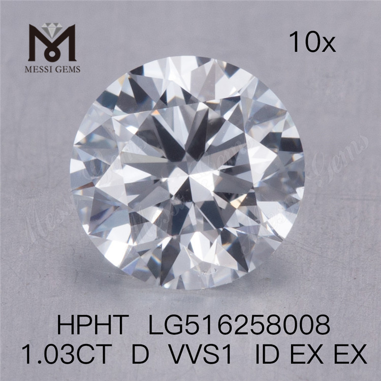 RD D VVS1 1.03Ct Lab dyrket diamant HPHT løse syntetiske diamanter