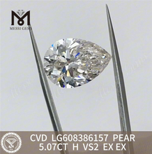 5.07CT PEAR H VS2 igi lab skabte diamanter IGI Certified Brilliance丨Messigems LG608386157 