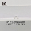 1.18CT D VS1 3EX Hthp løse diamanter Fremstilling HPHT Diamond LG592364696