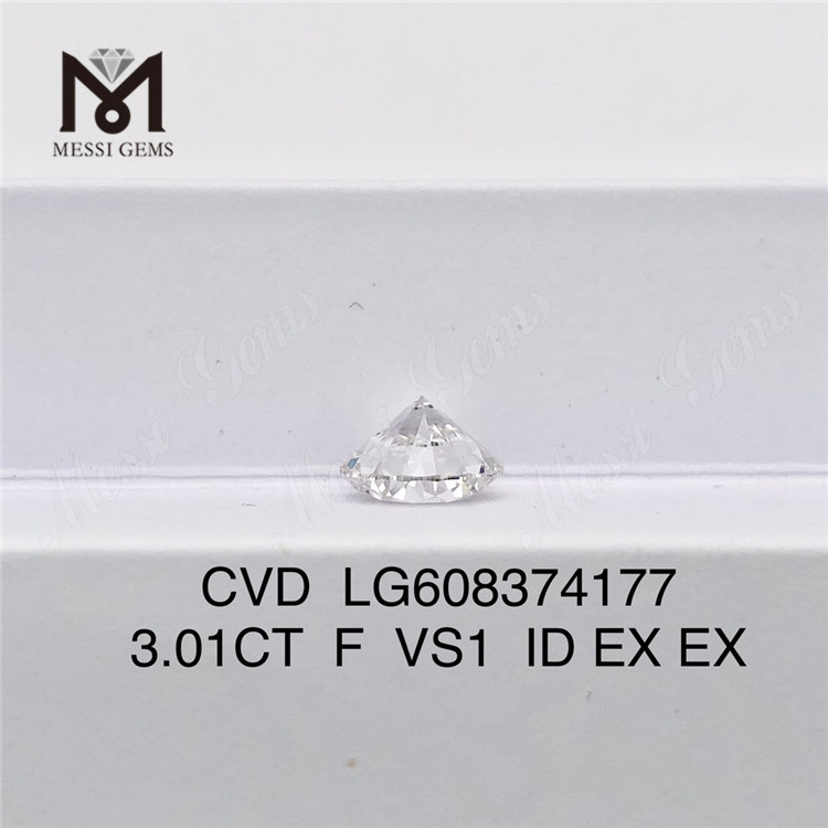 3.01CT F VS1 3ct cvd diamanter Fantastisk skønhed til salg丨Messigems LG608374177 