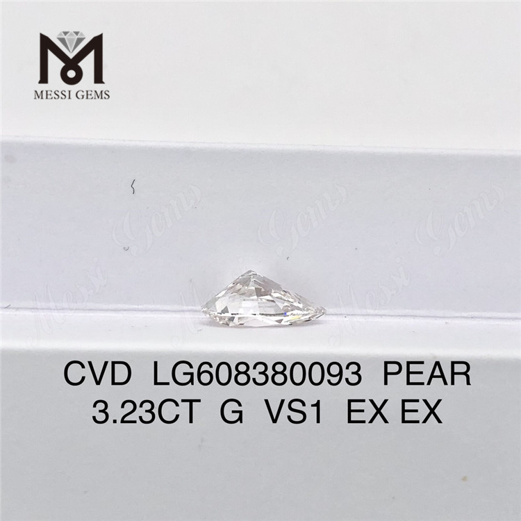 3,23 karat igi-certifikat for diamant VS-kvalitet til overkommelige CVD-diamanter til smykkedesignere丨Messigems LG608380093
