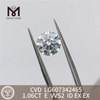 1.06CT CVD E VVS2 pris på 1 karat laboratoriedyrket diamant til B2B丨Messigems LG607342465 