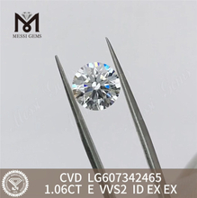 1.06CT CVD E VVS2 pris på 1 karat laboratoriedyrket diamant til B2B丨Messigems LG607342465 