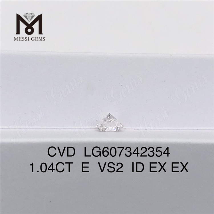 1.04CT E VS2 CVD Lab Diamond til bæredygtige smykker丨Messigems LG607342354