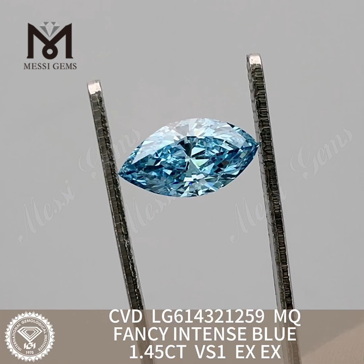 1.45CT MQ FANCY INTENSE BLUE VS1 cvd diamanter til salg CVD LG614321259丨Messigems