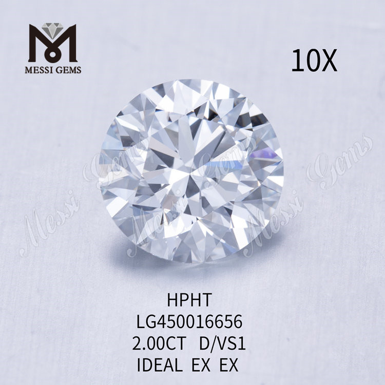2,00 karat D VS1 IDEL Cut Runde lab diamanter