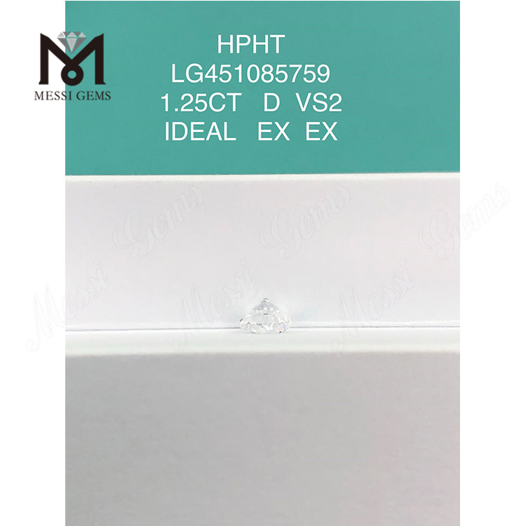 HPHT lab diamanter 1,25ct D VS2 RD BRILLIANT