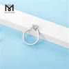 Messi Gems Single Stone Moissanite 925 Sterling Sølv Ring til salg