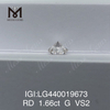 1,66 karat G VS2 IDEAL rund laboratoriedyrket diamant
