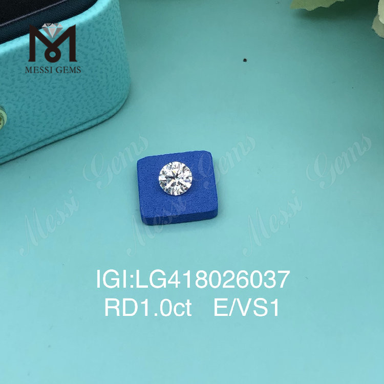 1 karat E/VS1 EX VG laboratoriedyrket diamant Rund 