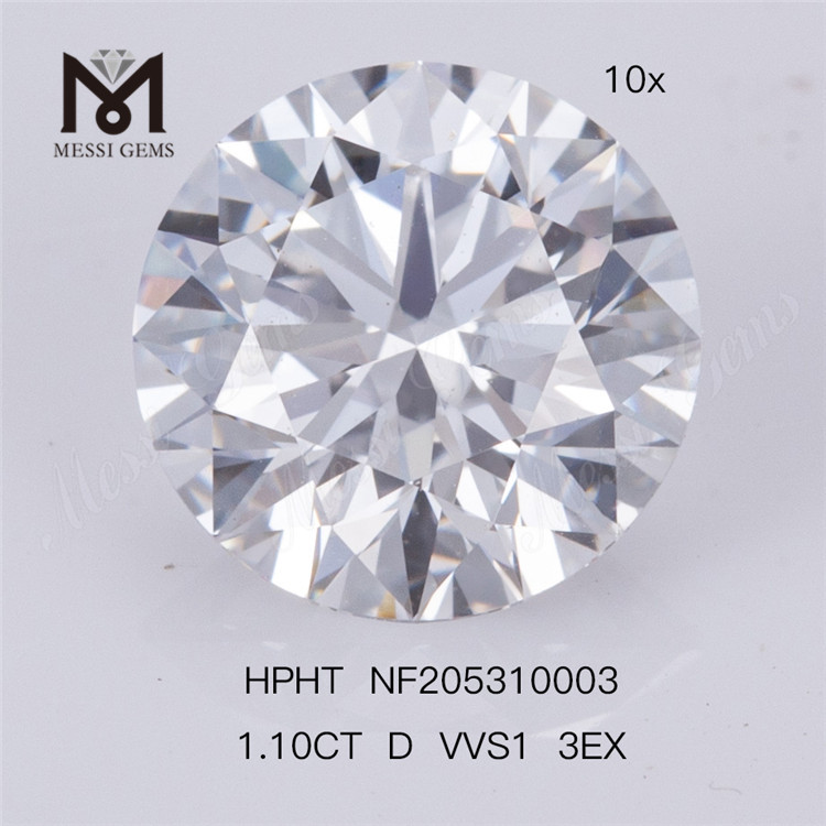 Fabrikslager 1.10ct karat VVS1 3EX løs HPHT syntetisk diamant laboratoriediamant