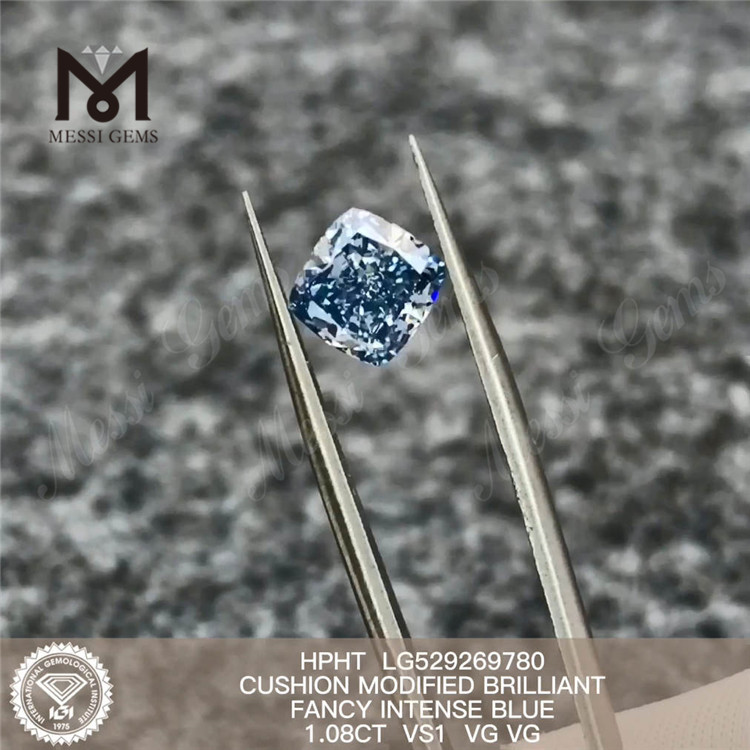 1.08CT VS blå pude syntetiske diamanter Engros HPHT-diamanter til salg LG529269780