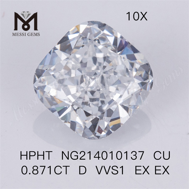 0.871CT D VVS HPHT laboratoriediamanter Pude løse syntetiske diamanter