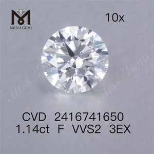 1.14ct F lab diamant VVS 3EX cvd diamant på udsalg