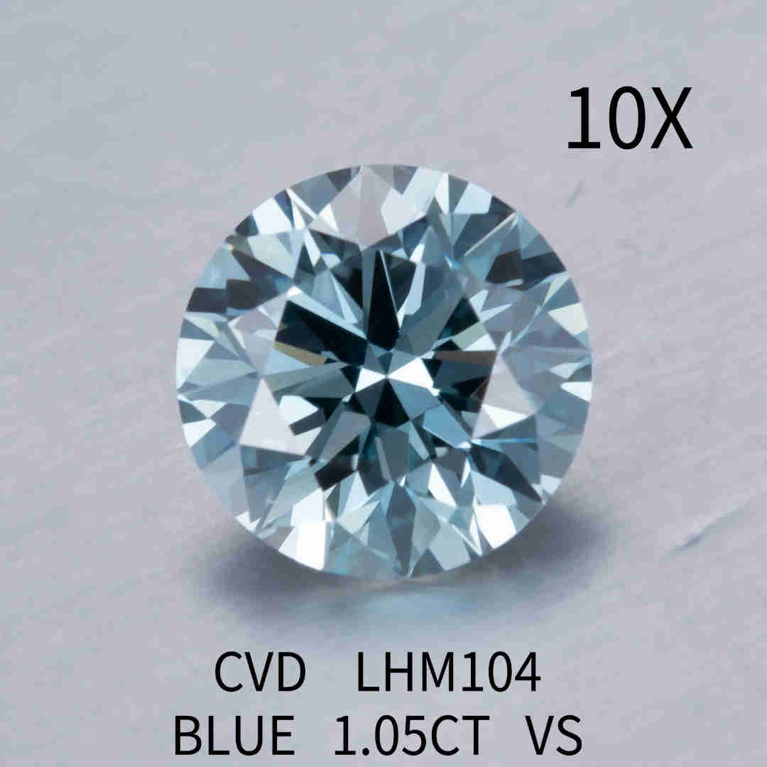 Blue Lab Diamonds.