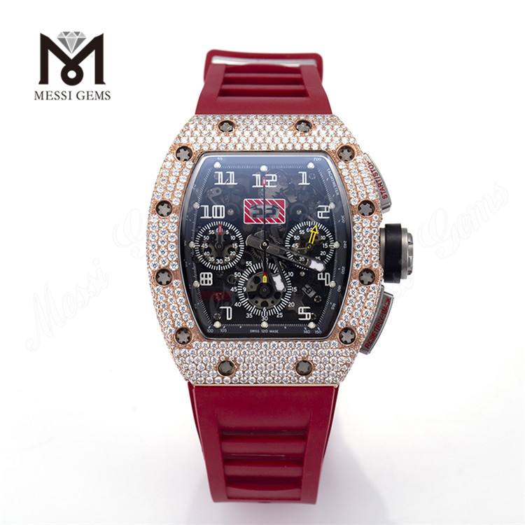 Brand Håndsæt Iced Out Luxury Vvs Moissanite Watch Custom Design