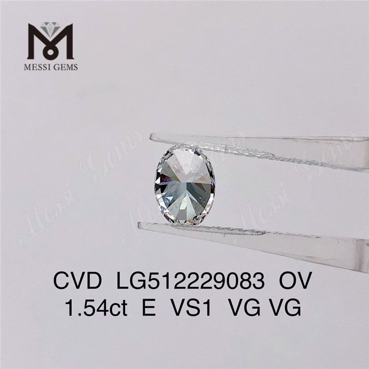 1.54ct E løs cvd diamant vs ov løse mandskabte diamanter på tilbud