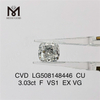 3.03CT F pude cvd lab diamant løse menneskeskabte diamanter til salg