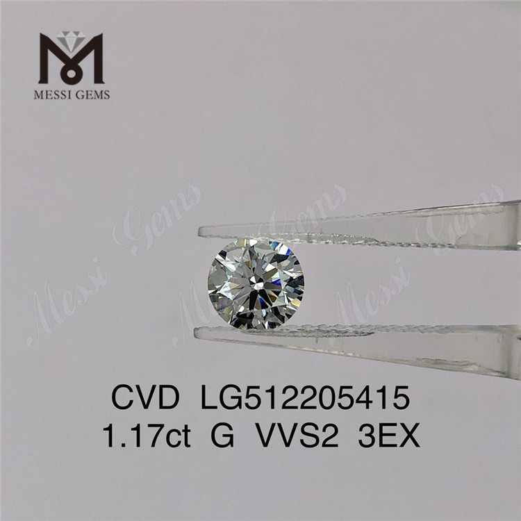 1.17ct G rd cvd laboratoriediamant 3EX vvs billig menneskeskabt diamantfabrikspris