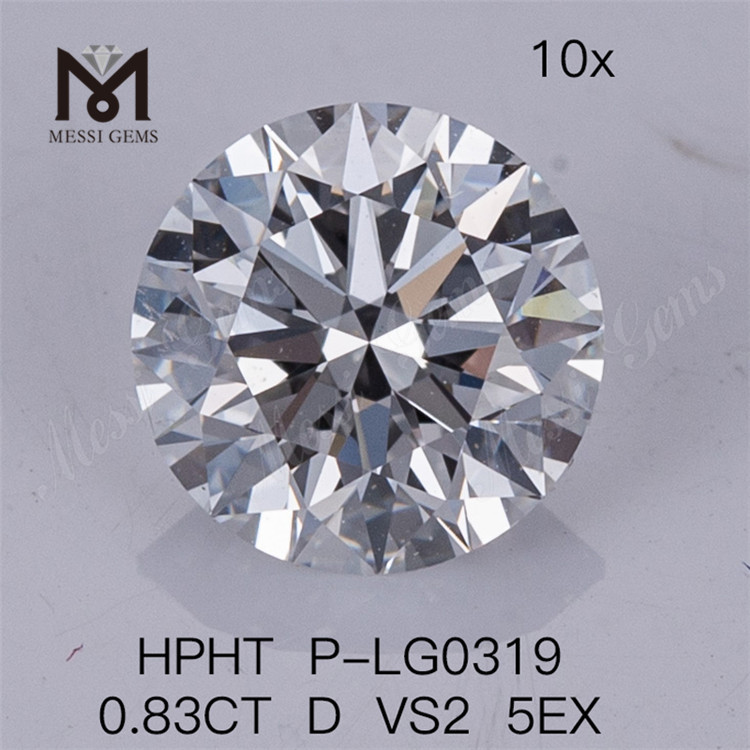 0.83CT HPHT Lab Diamond D VS2 5EX Løse Lab Diamonds 