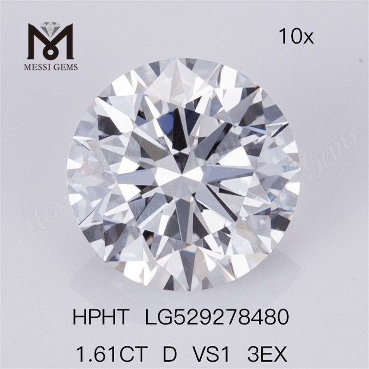 1.61CT D VS1 3EX RD bedste online lab skabte diamanter fabrikspris