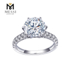 14K 18K Prong Indstilling Moissanite diamantring Hvidguld Ring til kvinder