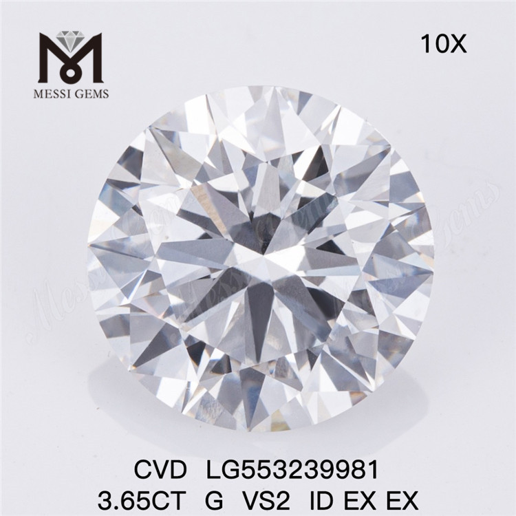 3.65CT G VS2 ID EX EX laboratoriedyrket diamant producent af laboratoriediamanter af høj kvalitet