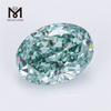 3.34CT OV FANCY INTENSE GREYish GREEN VVS2 EX VG laboratoriedyrket diamant CVD LG570335095