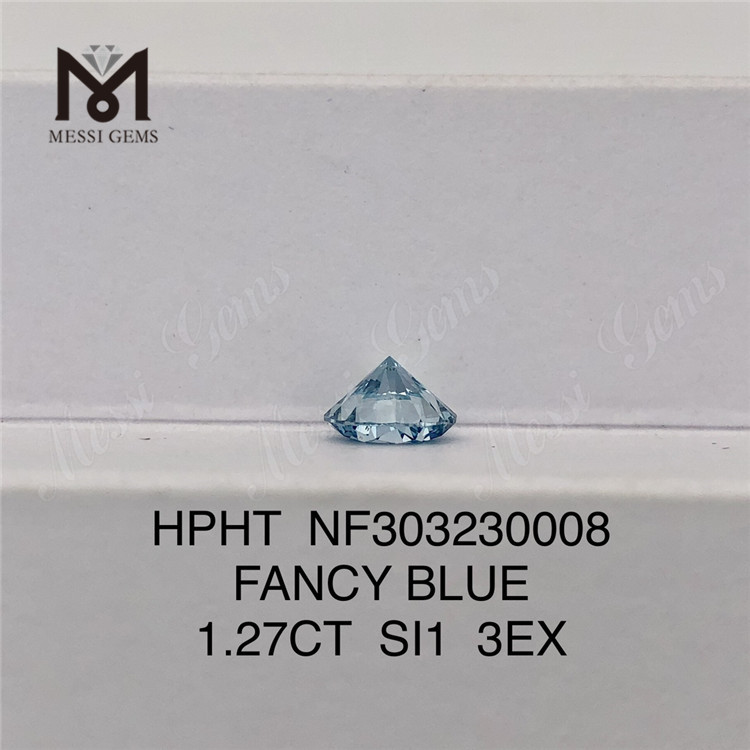 1.27ct si1 3ex fancy blå laboratoriedyrkede farvede diamanter hpht NF303230008