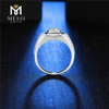 Nyt design engrospris Sterling sølv 925 smykker Moissanite mand ringe til bryllup