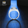 Bryllupsforlovelse 14K 18k guldbelagte 925 Sterling Sølv ringe 2CT 8mm Moissanite Man Ring