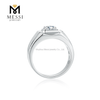 925 Sølv Moissanite Ring Sterling Sølv Ring Mænd til Forlovelsesbryllup
