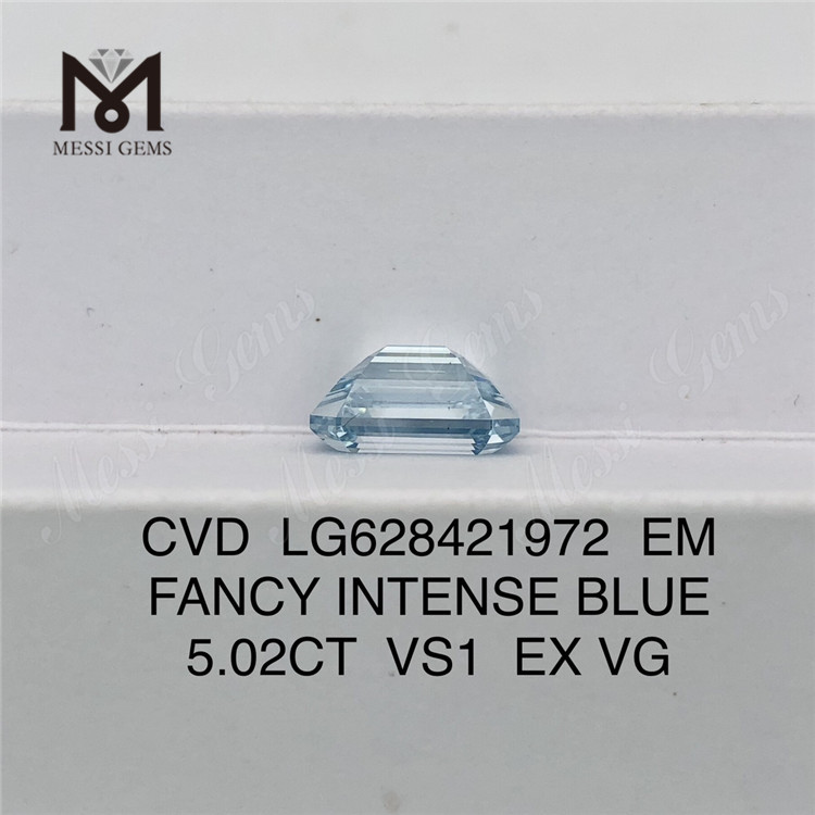 5.02CT EM FANCY INTENSE BLUE laboratoriediamanter VS1 CVD LG628421972丨Messigems 