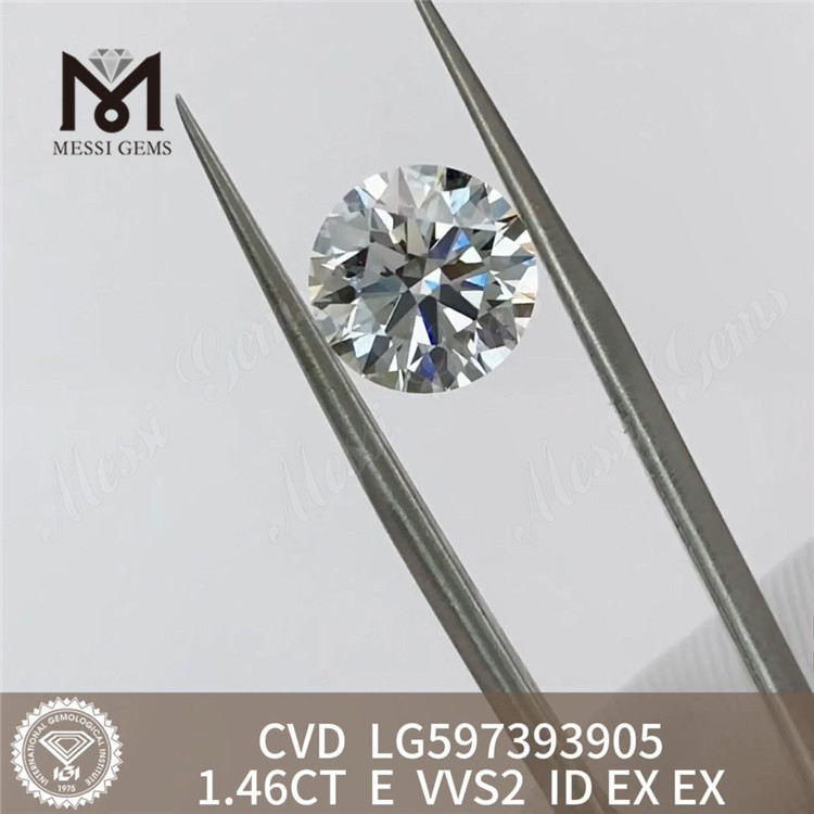 1.46CT E VVS2 ID EX EX laboratoriedyrket cvd diamant til fantastiske design LG597393905 