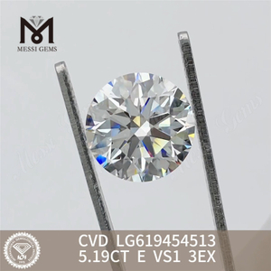5.23CT E VS1 3EX rundsimuleret diamant CVD LG619454515丨Messigems