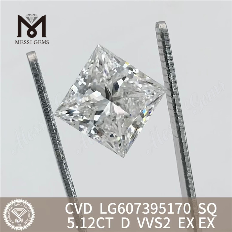 5.12CT D SQ VVS2 laboratoriedyrket diamant porcelæn CVD IGI LG607395170