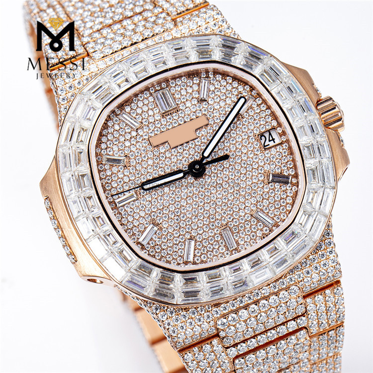 Iced Out Moissanite Watch Luxury and Shine MSA-582