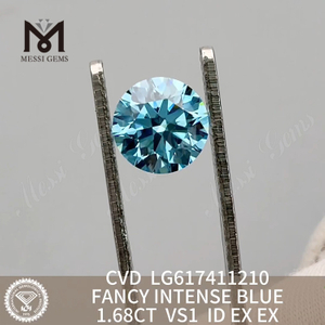 2.01CT VS1 FANCY INTENSE BLUE syntetiske diamanter til salg丨Messigems CVD LG617411211