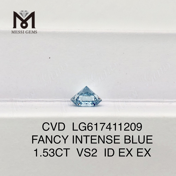 1.53CT VS2 ID FANCY INTENSE BLUE IGI-certificerede laboratoriediamanter丨Messigems CVD LG617411209