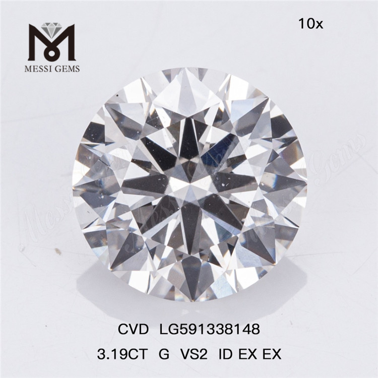 3.19CT G VS2 ID EX EX Lav dit mesterværk med laboratoriefremstillede diamanter CVD LG591338148丨Messigems