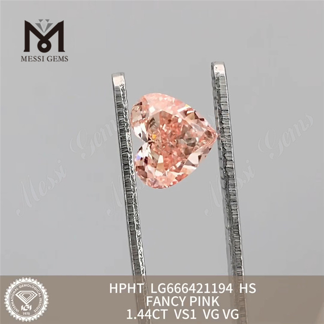 1.44ct VS1 Fancy HS Pink Lab Oprettet Diamonds HPHT LG666421194