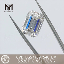 5,52CT G VS1 VG CVD Emerald Laboratory Grown Diamonds LG577397540 丨 Messigems CVD